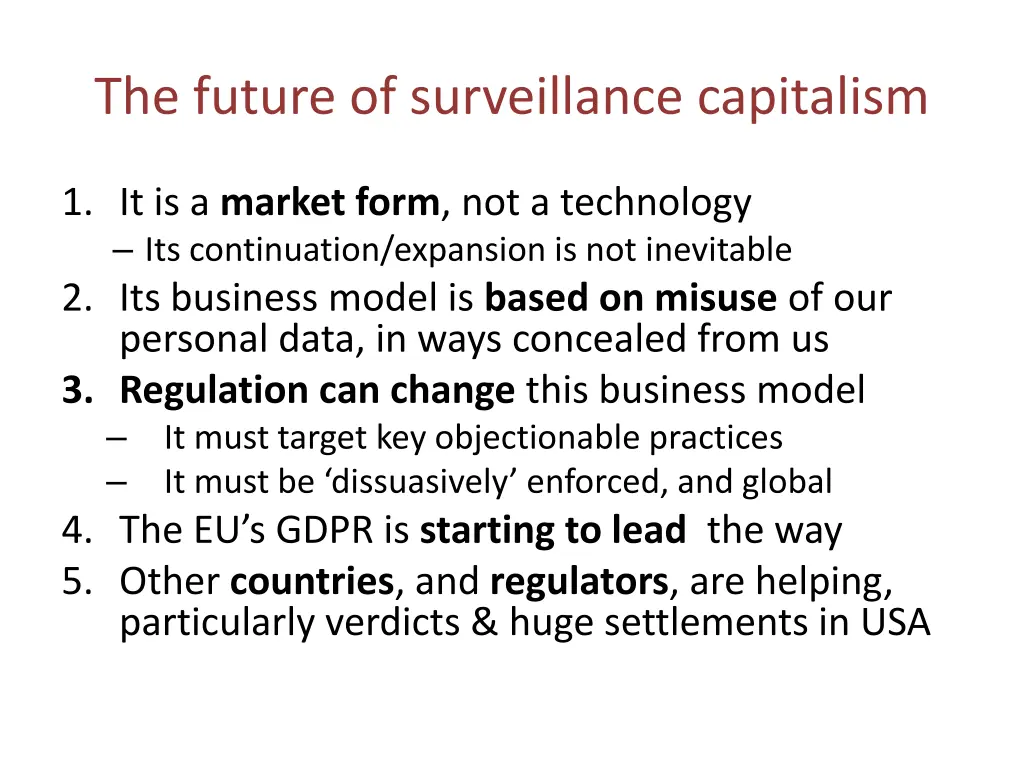the future of surveillance capitalism