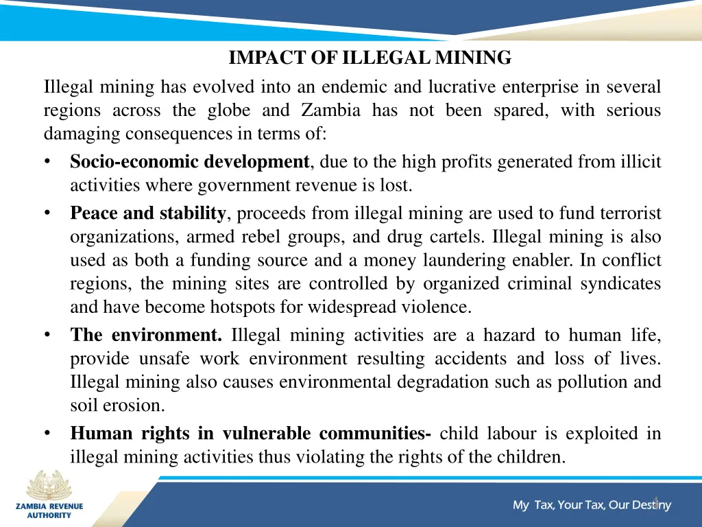 impact of illegal mining