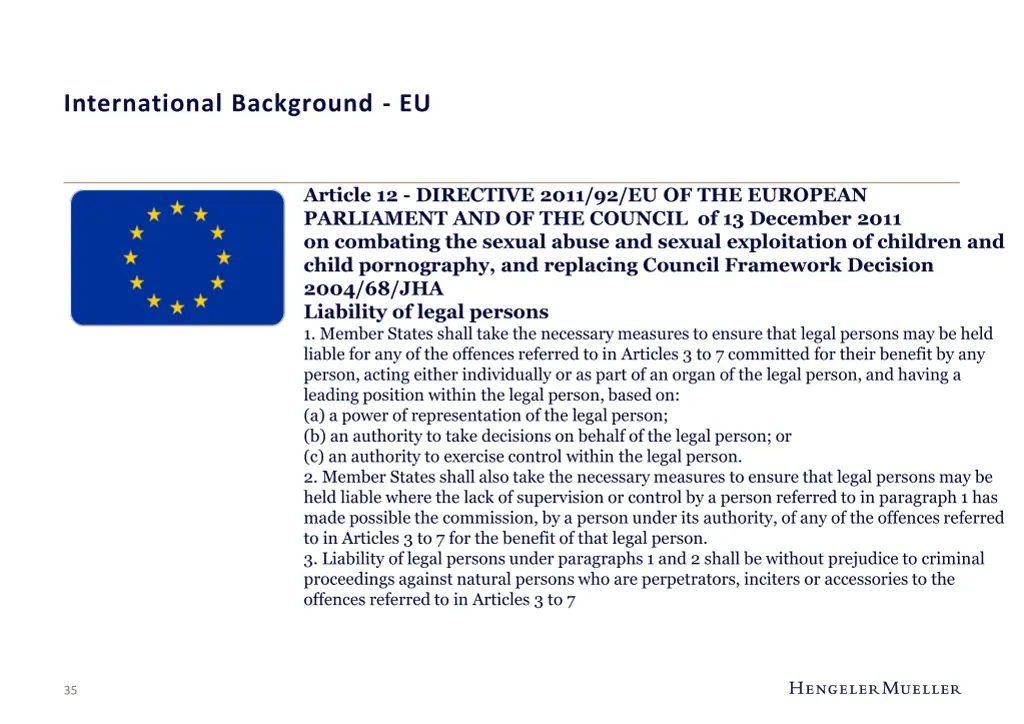 international background eu 11