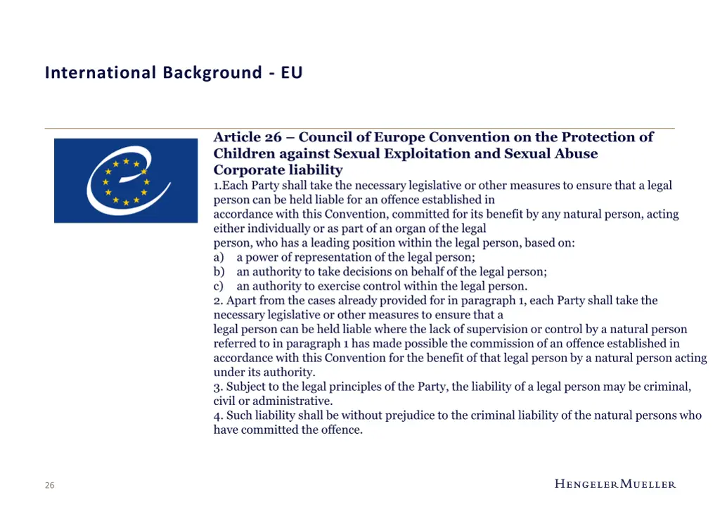 international background eu 2