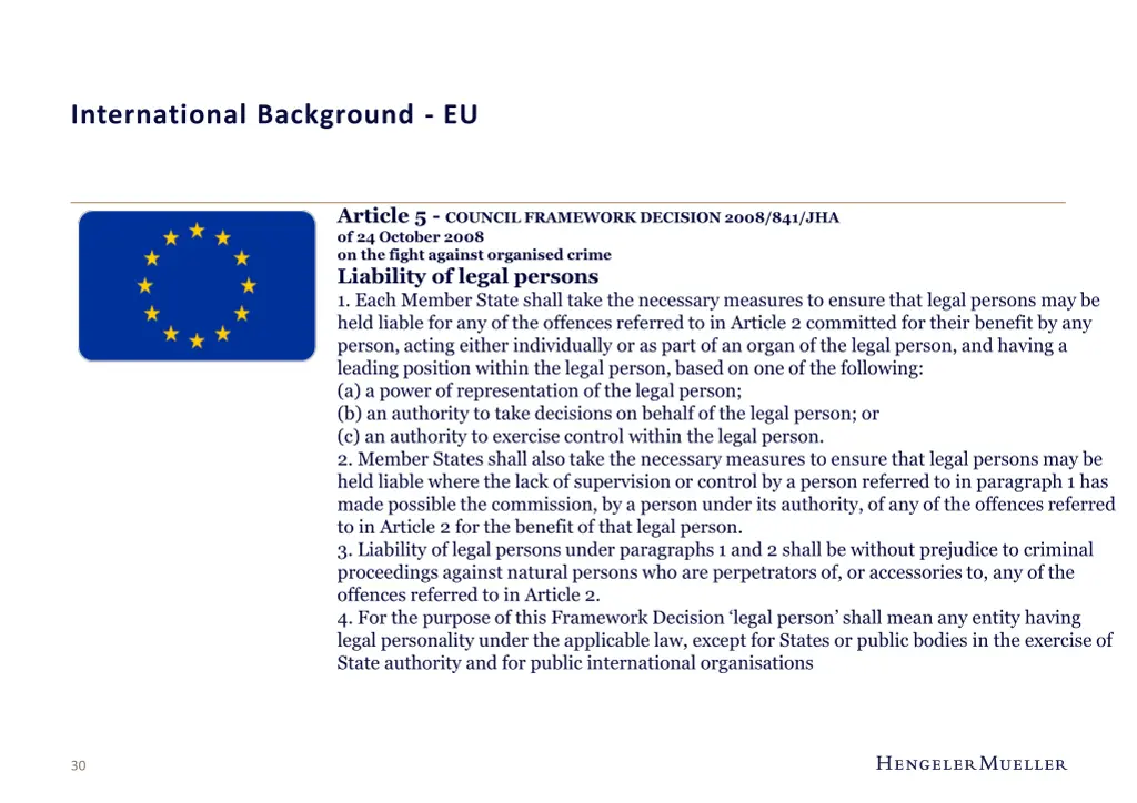international background eu 6