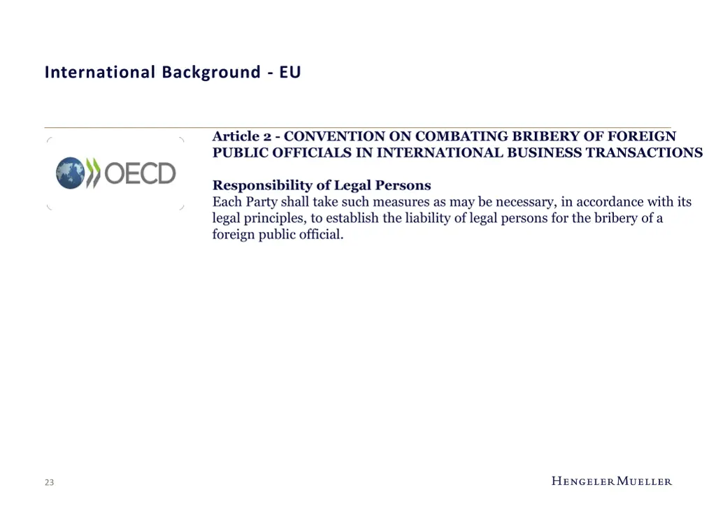 international background eu