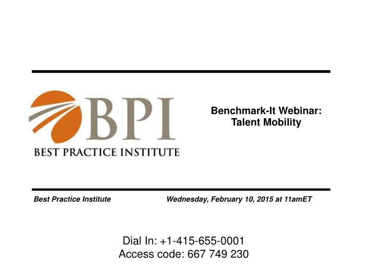 benchmark it webinar talent mobility