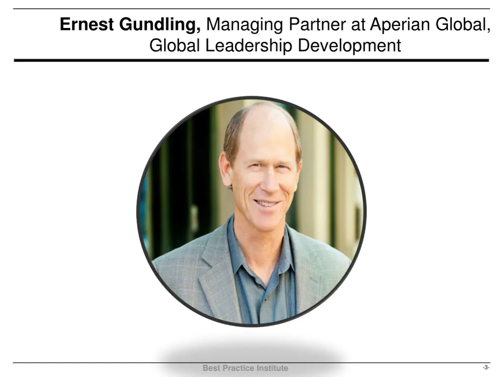 ernest gundling managing partner at aperian