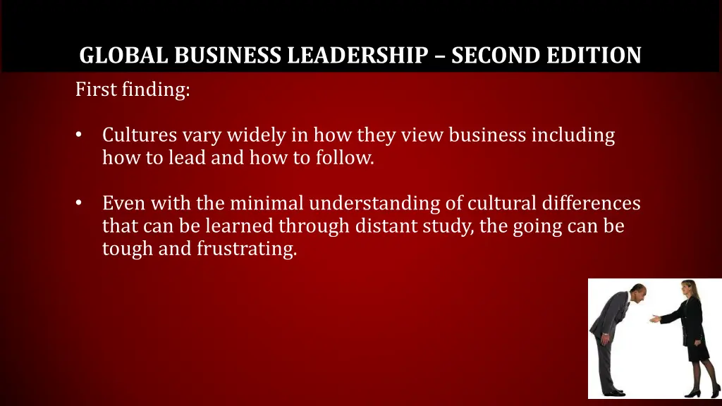 global business leadership second edition first