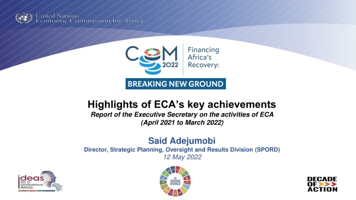 highlights of eca s key achievements report