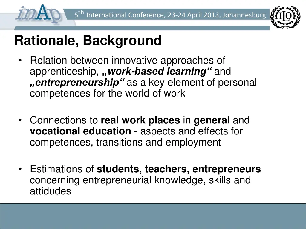5 th international conference 23 24 april 2013 1