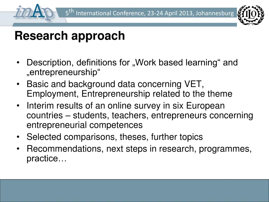 5 th international conference 23 24 april 2013 2