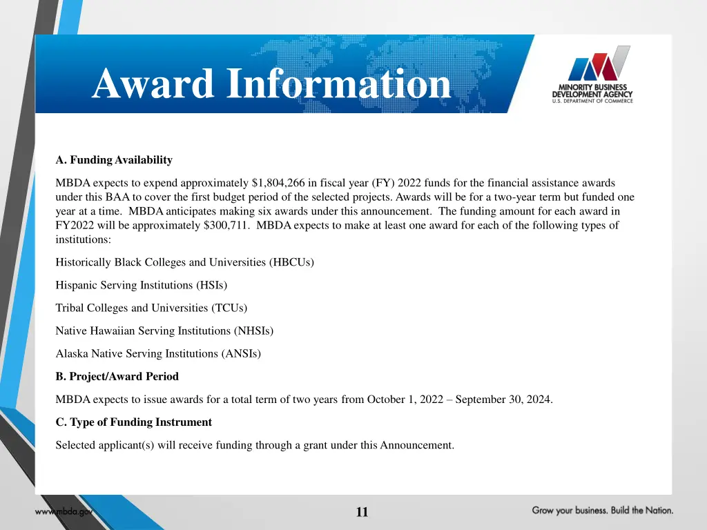 award information