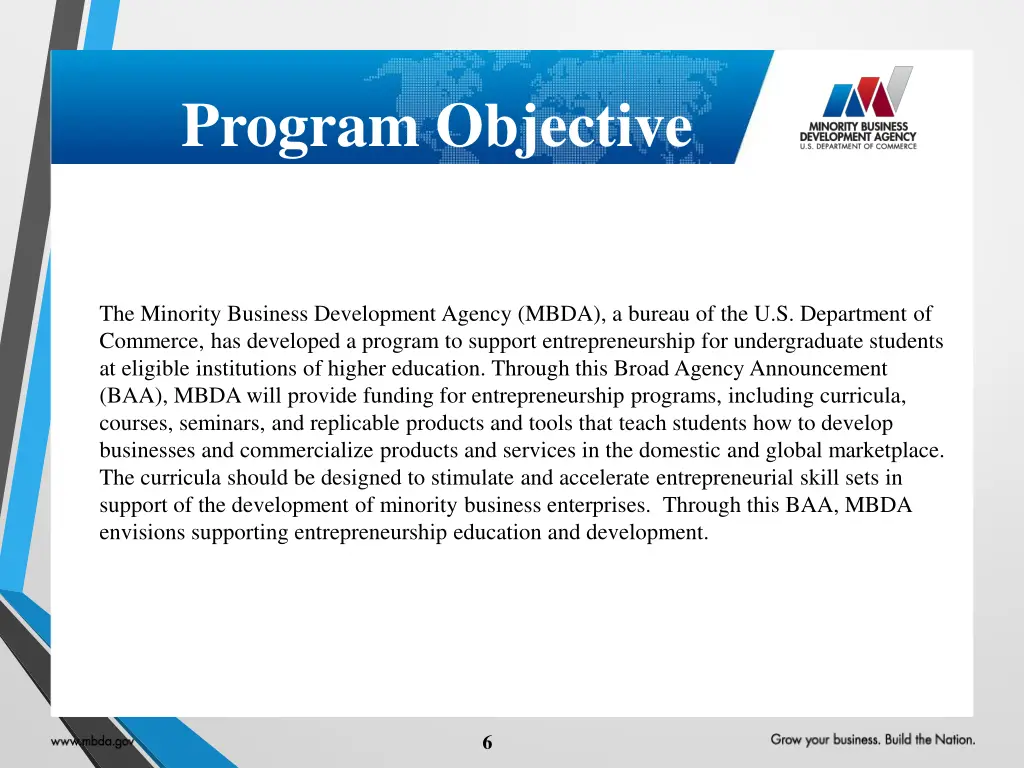 program objective