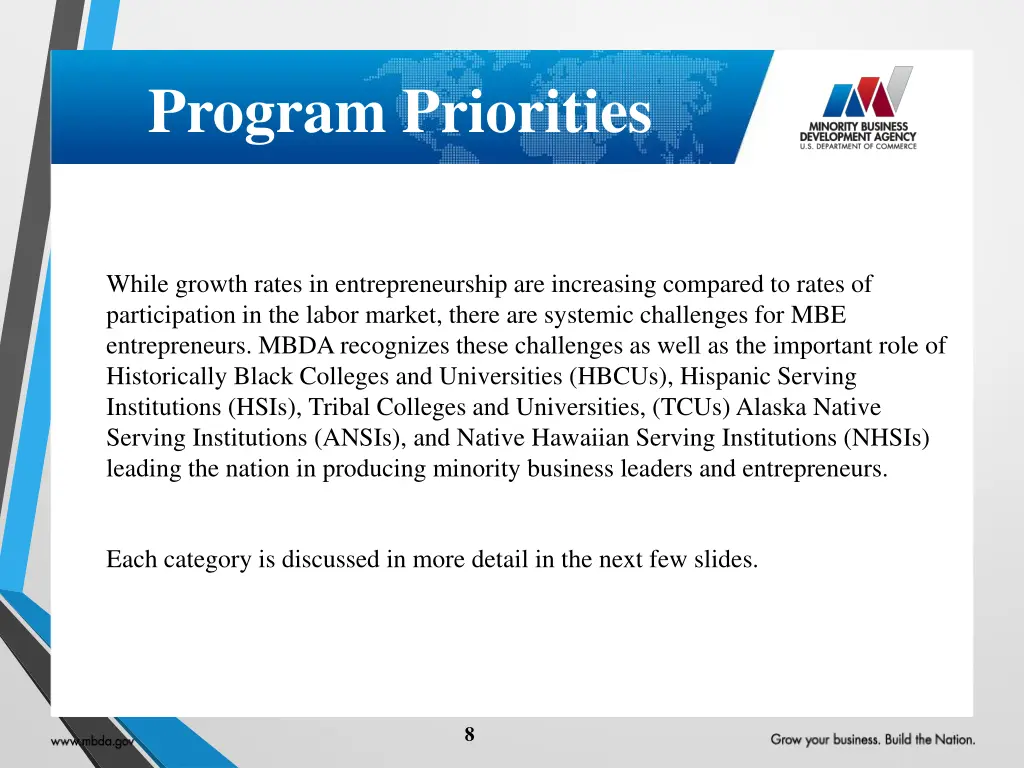 program priorities
