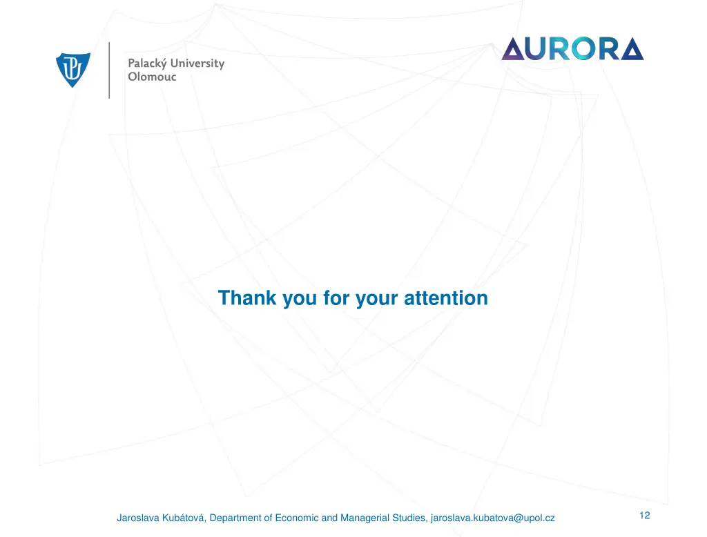 thank you for your attention