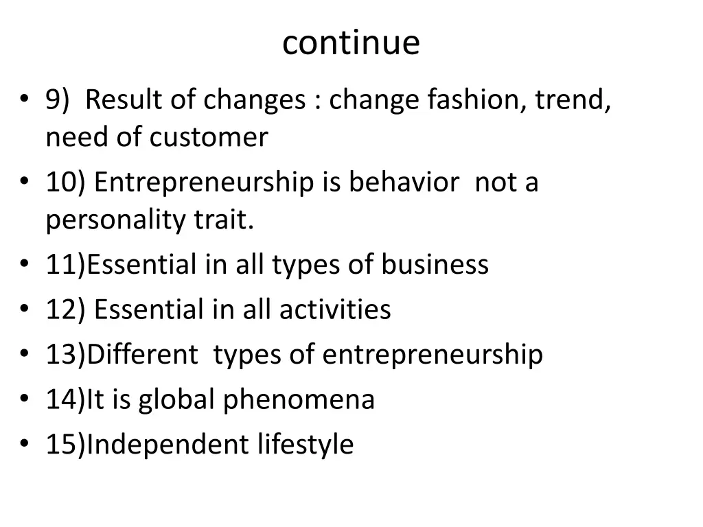 continue