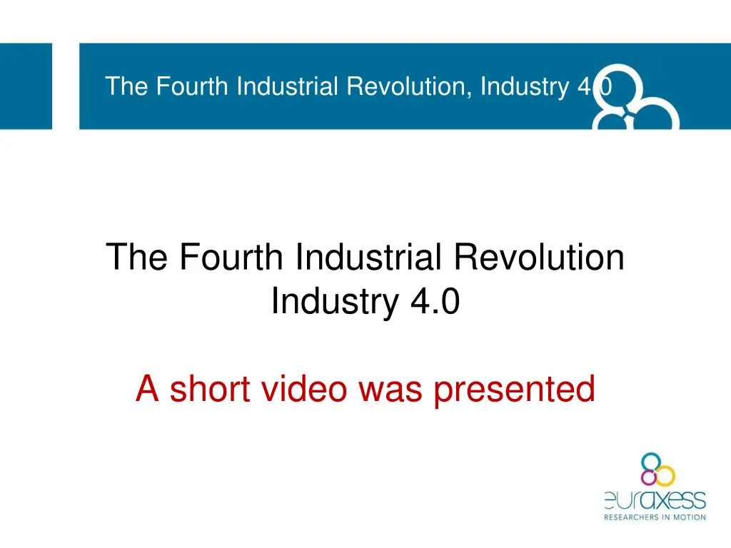 the fourth industrial revolution industry 4 0