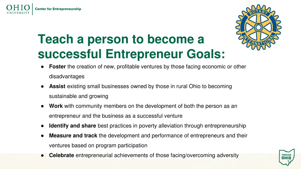 teach a person to become a successful