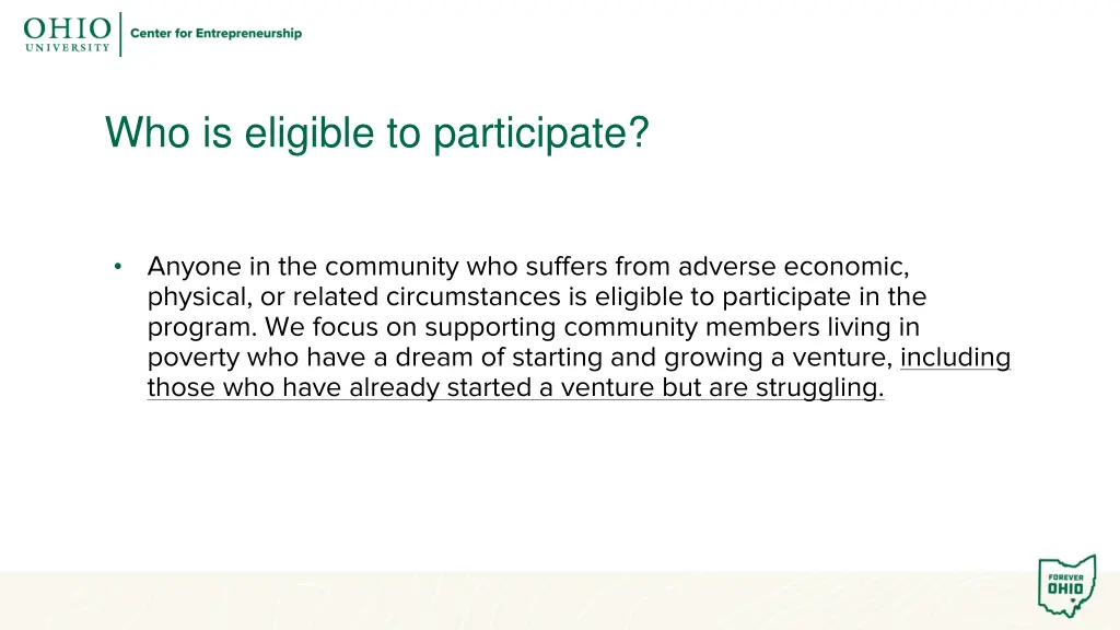 who is eligible to participate