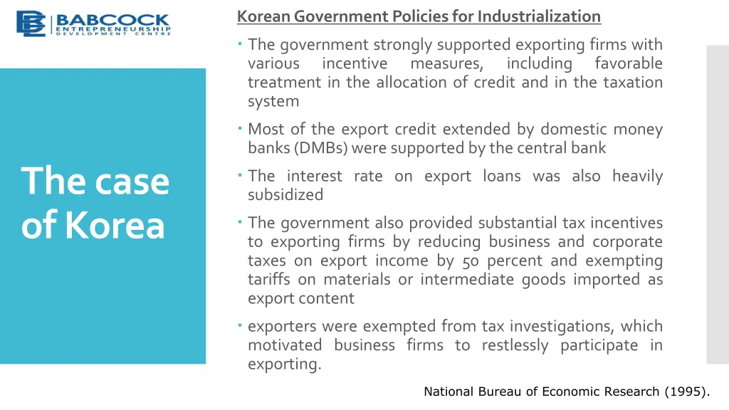 korean government policies for industrialization