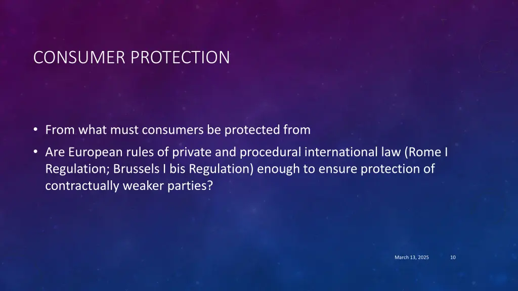 consumer protection
