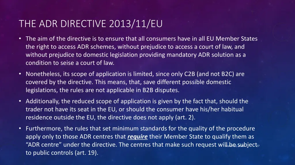 the adr directive 2013 11 eu 2