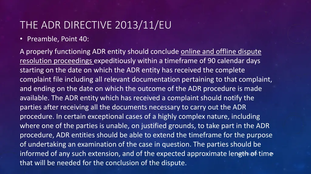 the adr directive 2013 11 eu preamble point 40