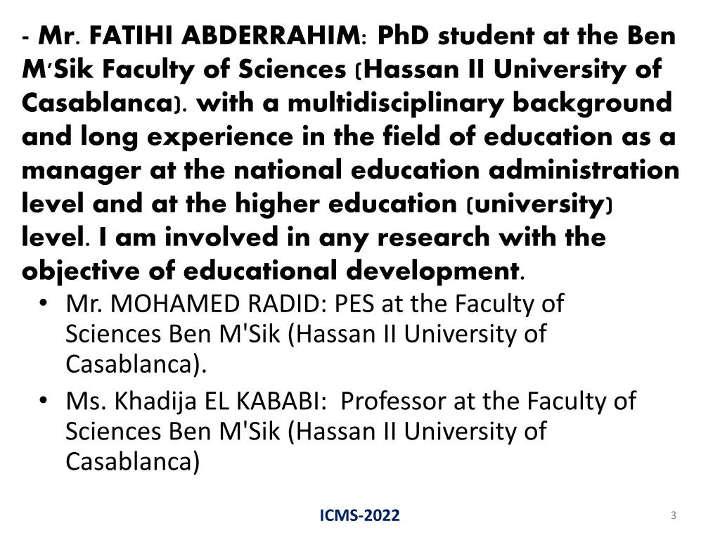 mr fatihi abderrahim phd student