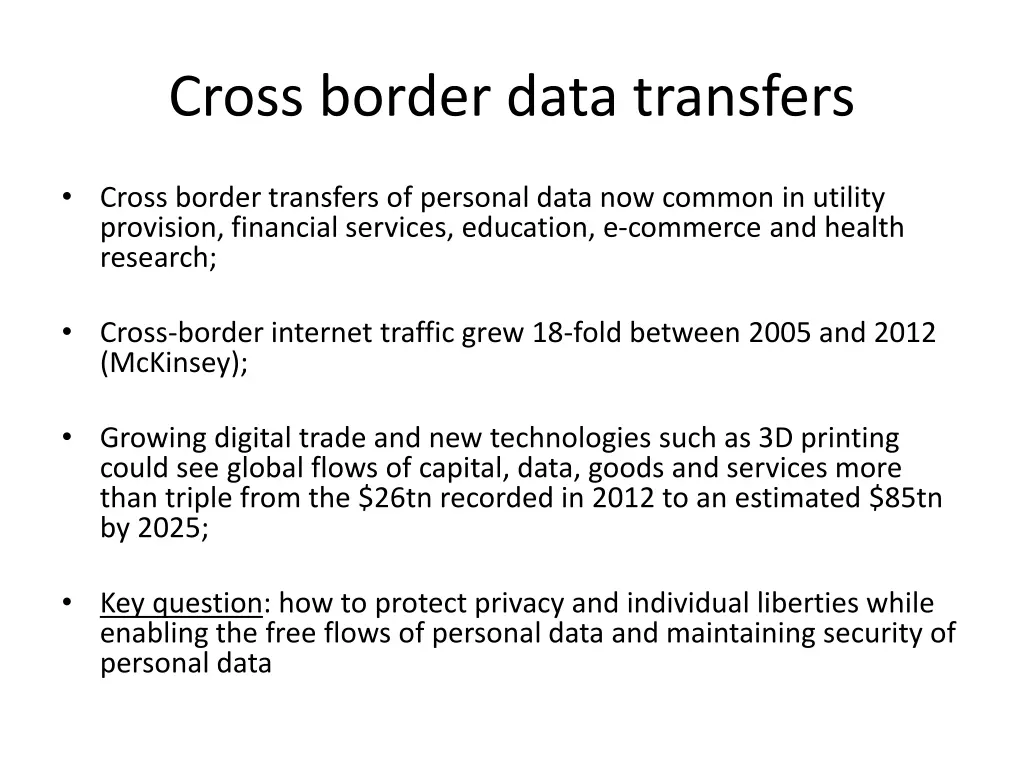 cross border data transfers