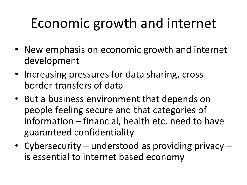 economic growth and internet