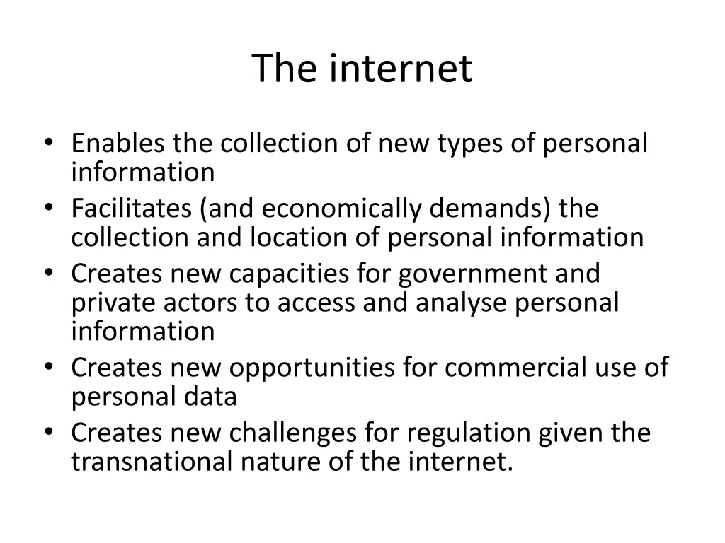 the internet