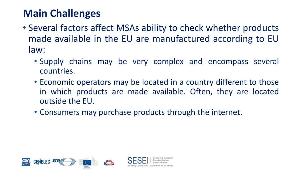 main challenges several factors affect msas