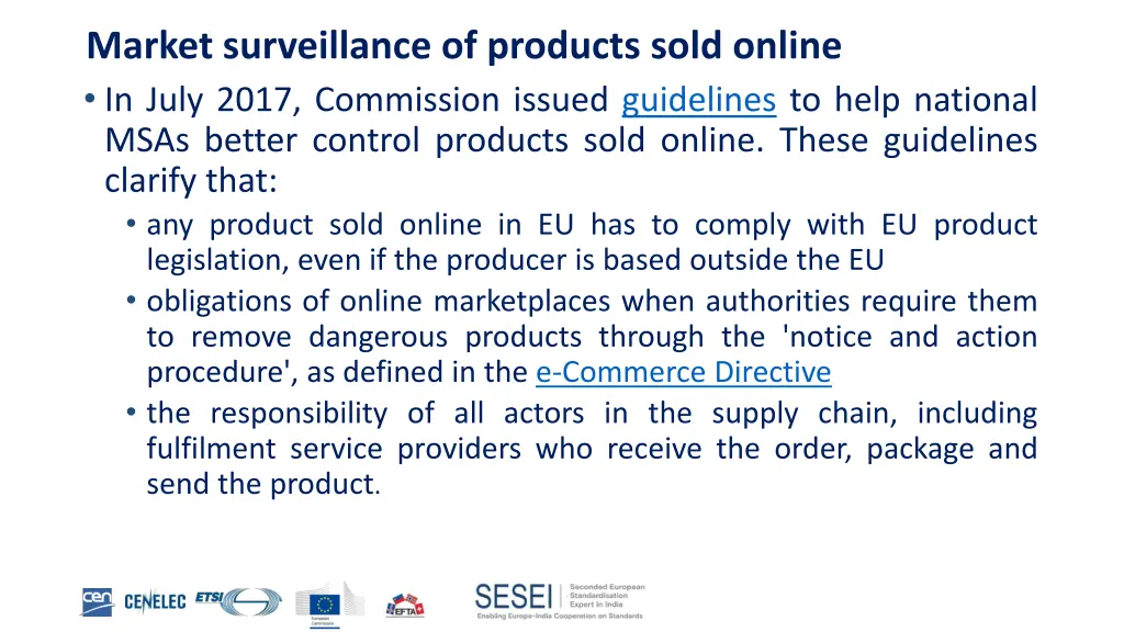 market surveillance of products sold online