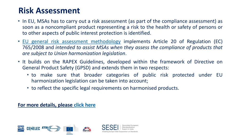 risk assessment in eu msas has to carry