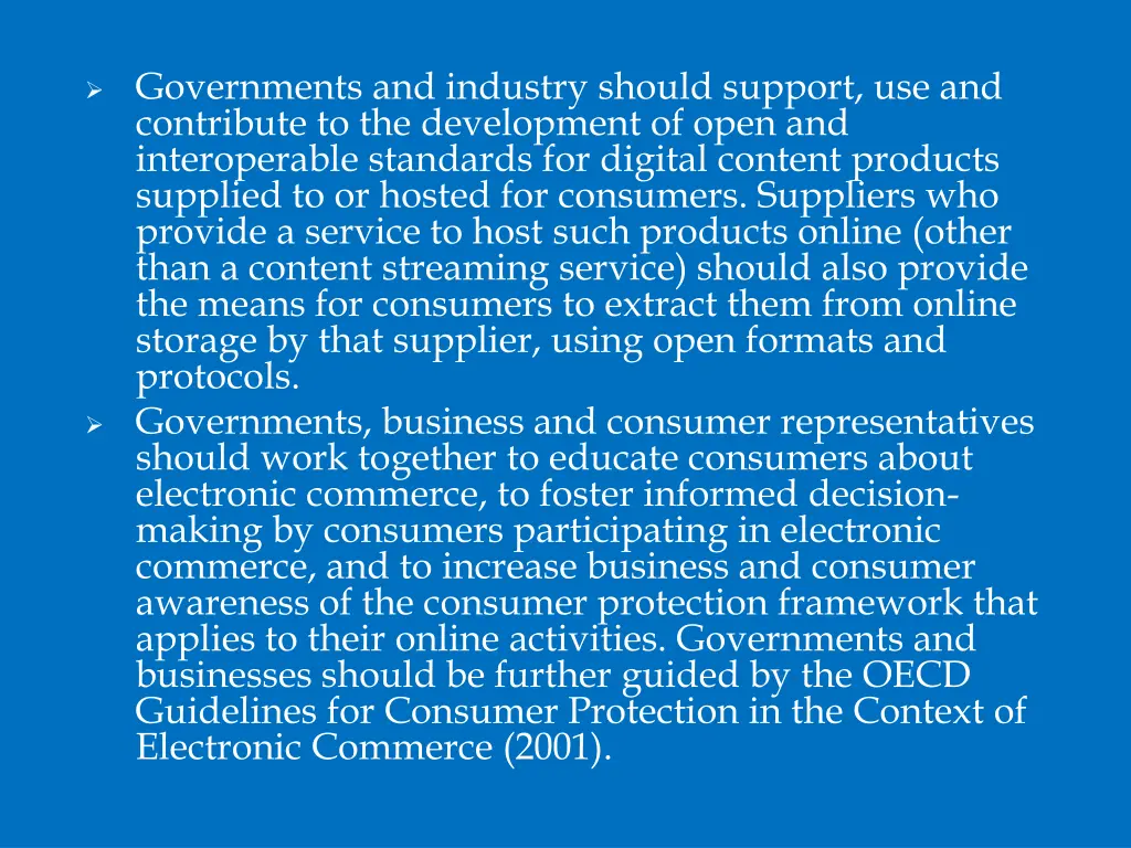 governments and industry should support