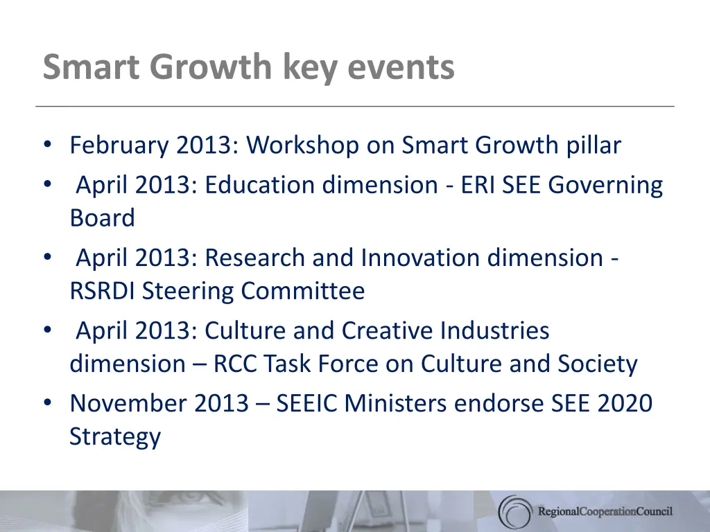 smart growth key events