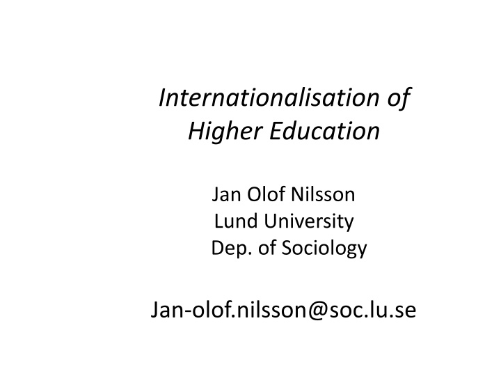 internationalisation of higher education