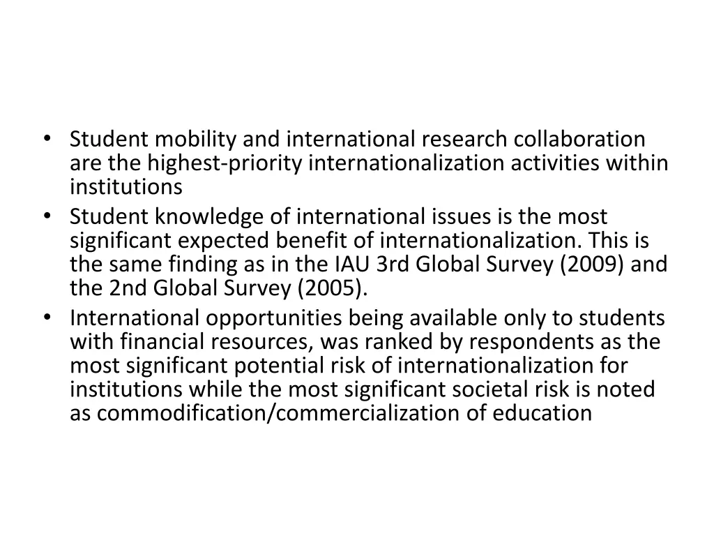 student mobility and international research