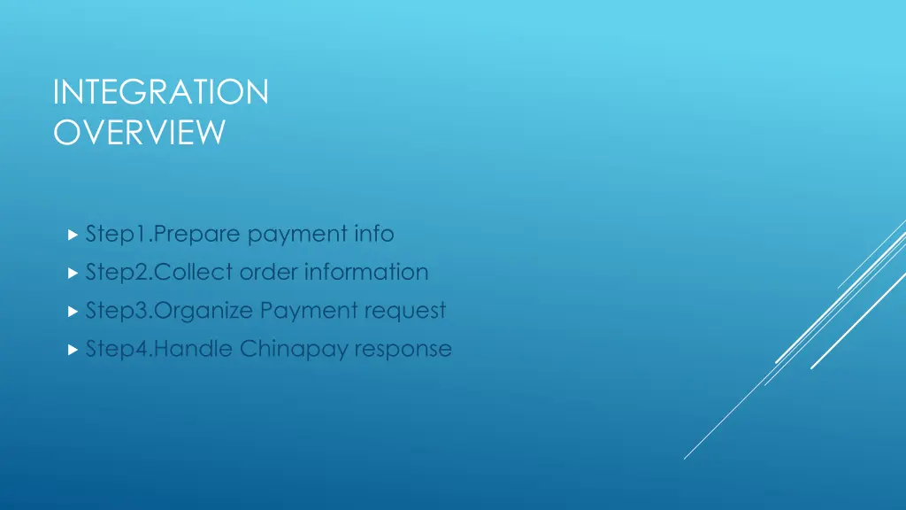 integration overview