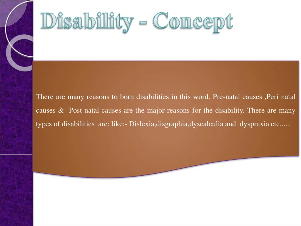 disability concept