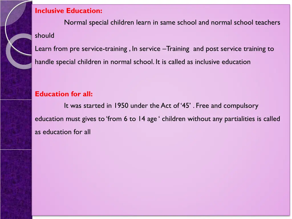 inclusive education normal special children learn
