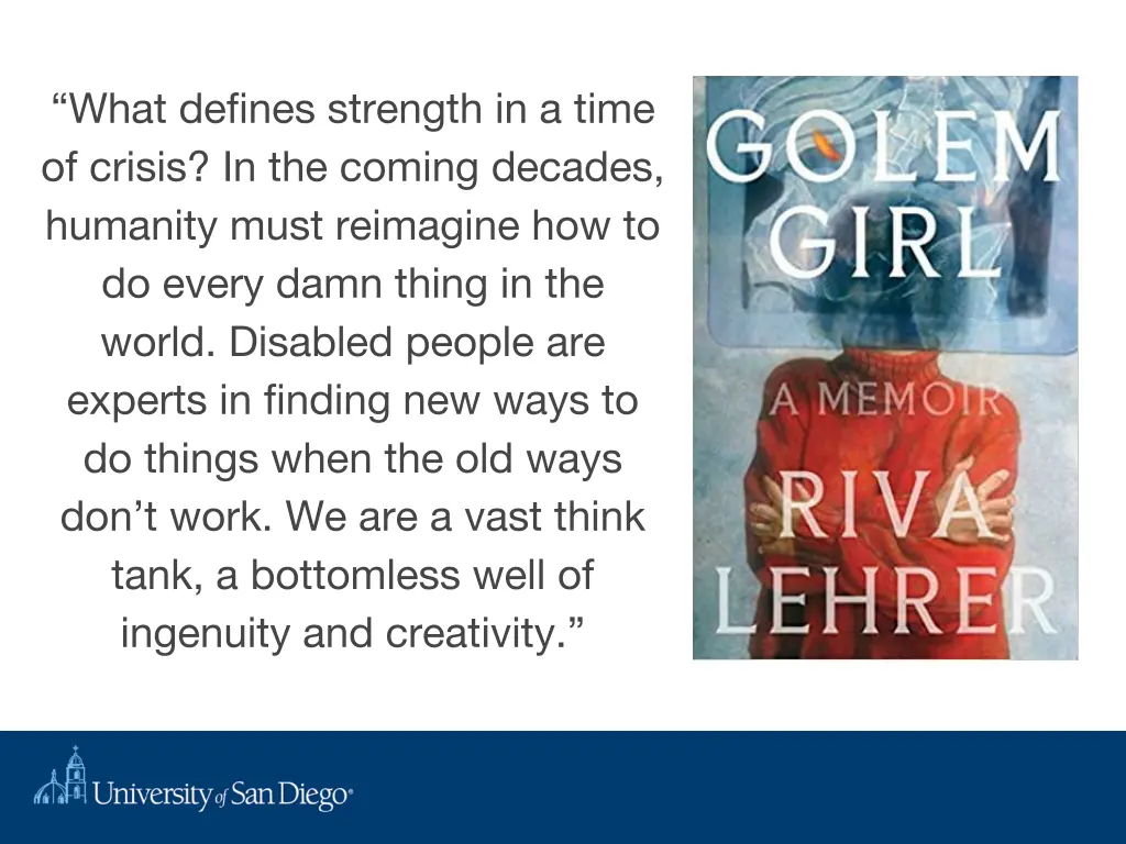 what defines strength in a time of crisis