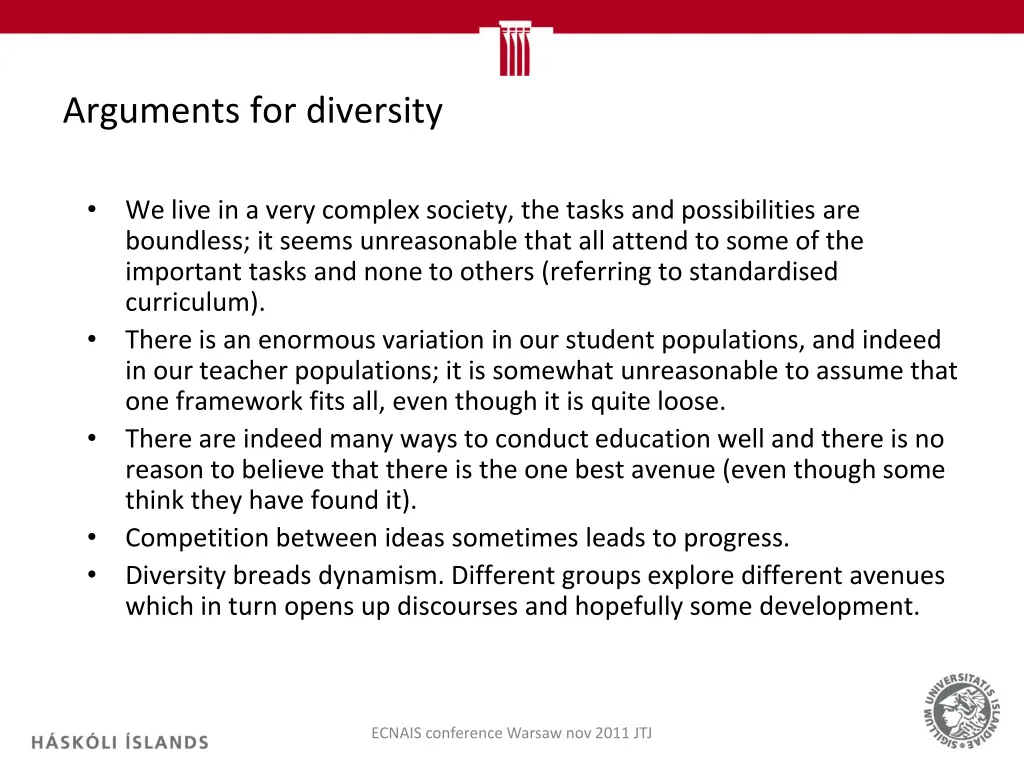 arguments for diversity