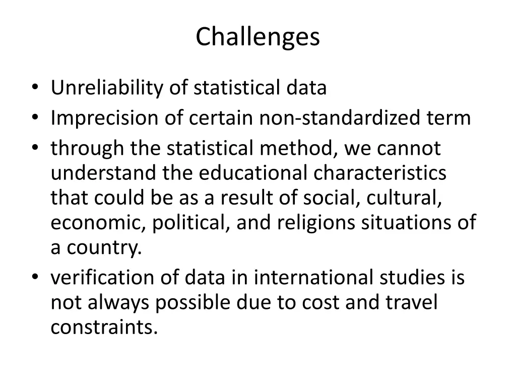 challenges