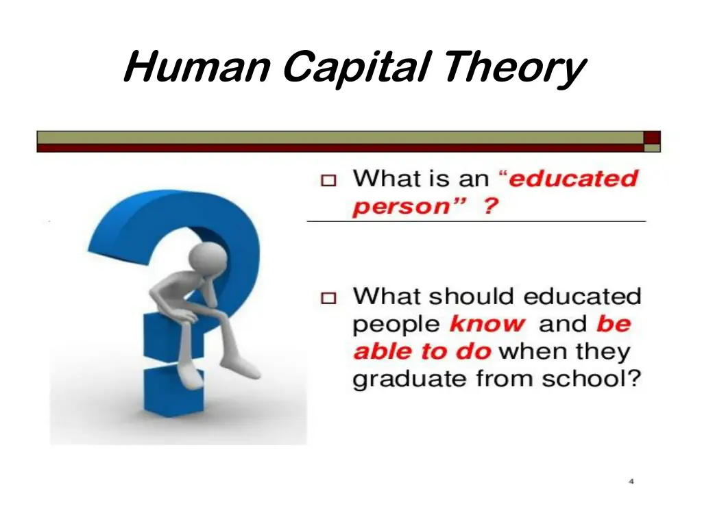 human capital theory