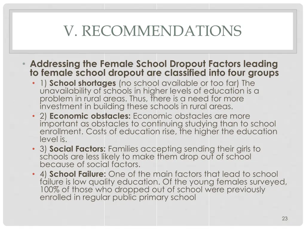 v recommendations 2