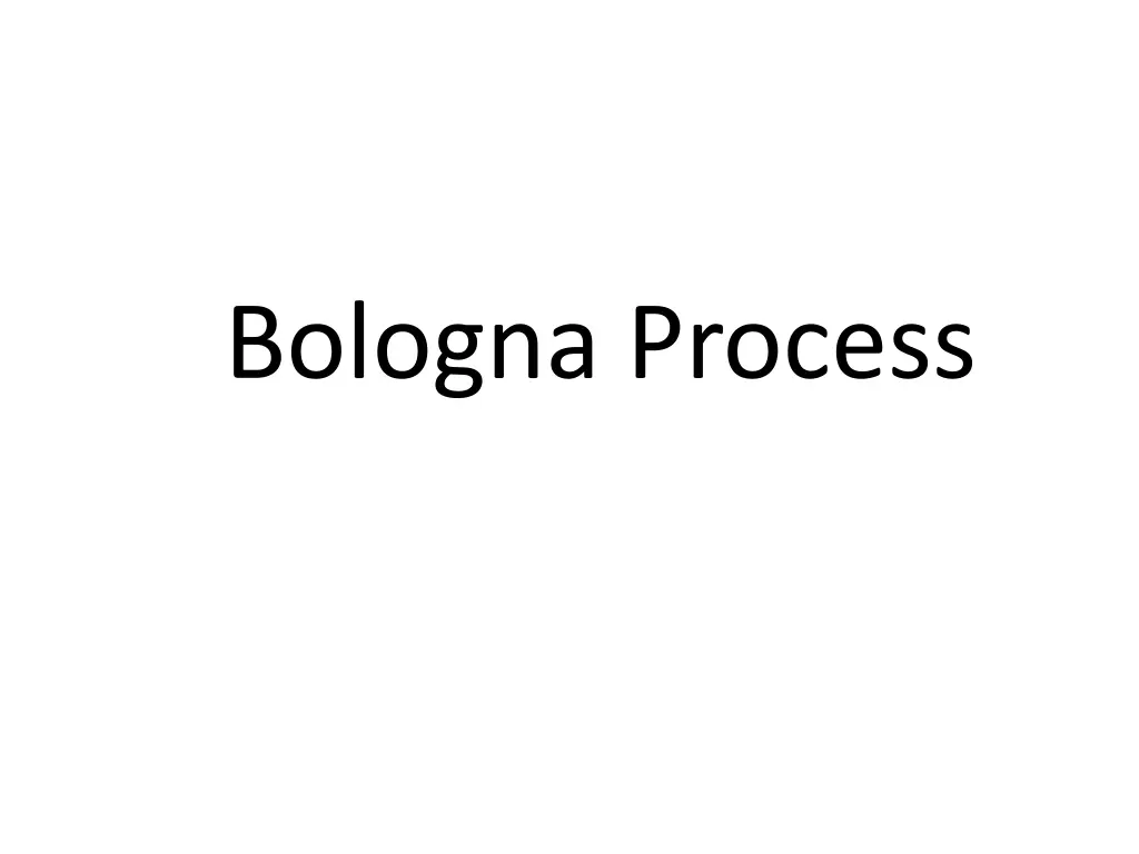 bologna process