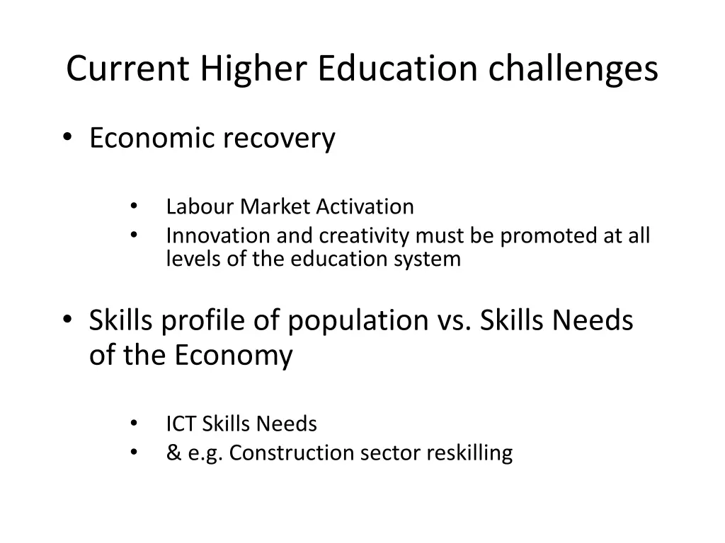 current higher education challenges
