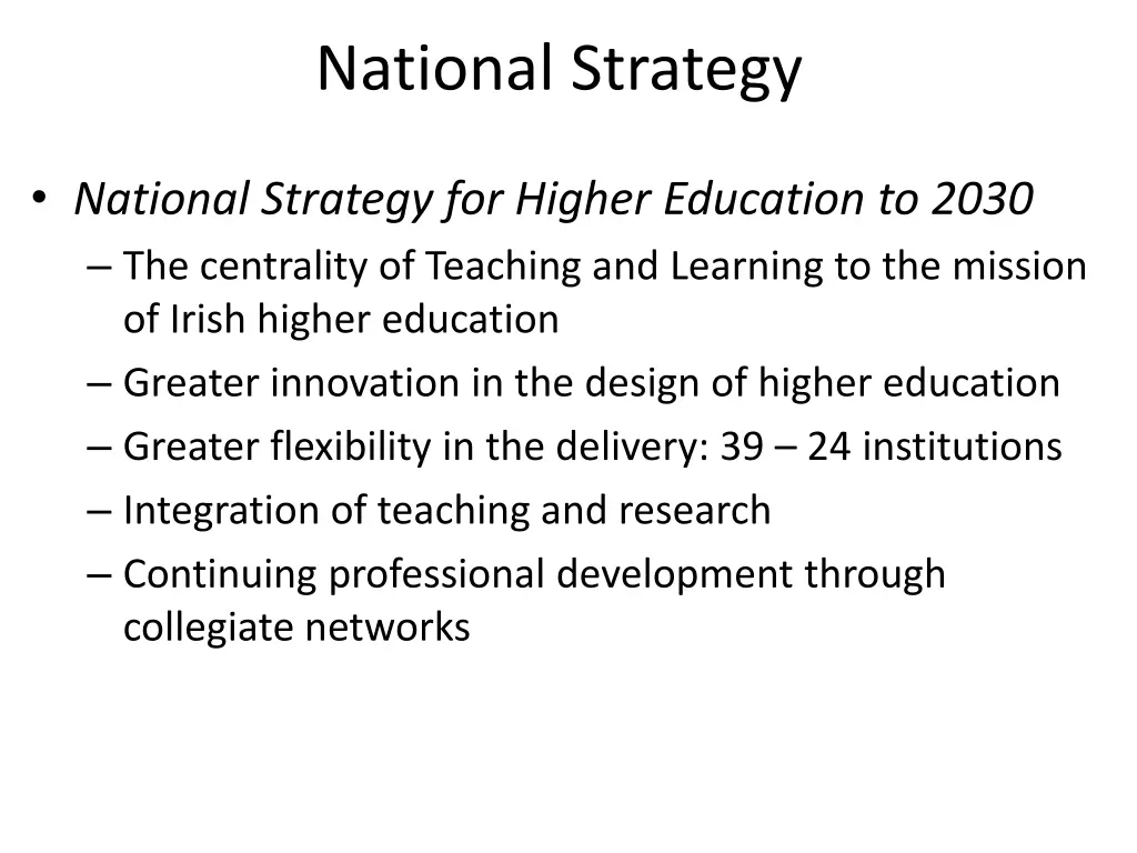 national strategy