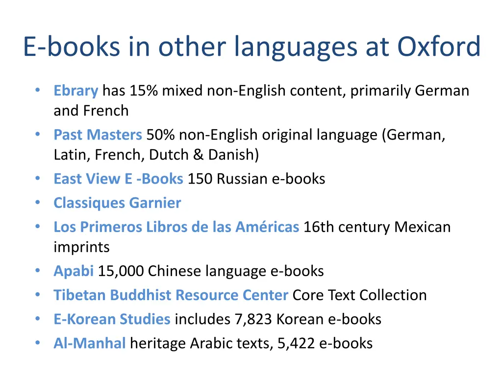 e books in other languages at oxford 1