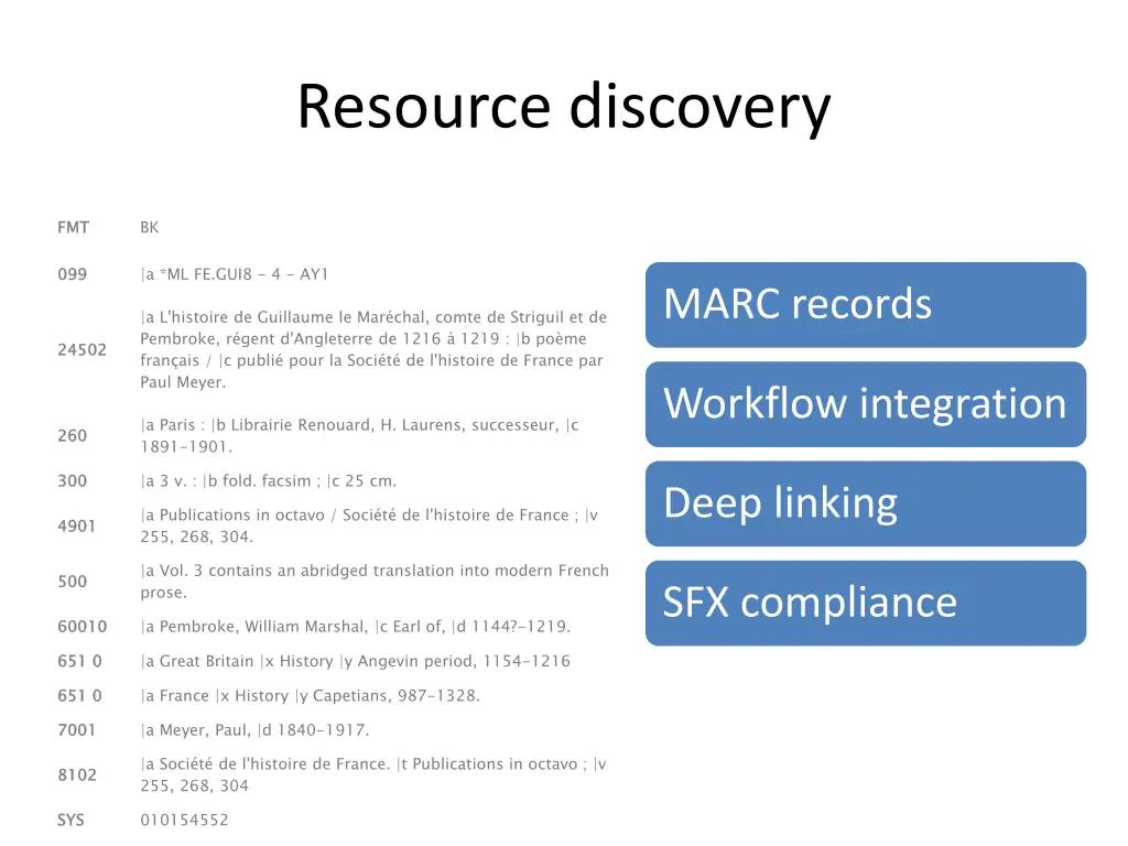 resource discovery