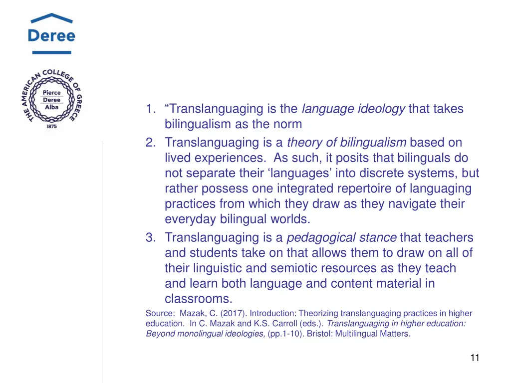 1 translanguaging is the language ideology that