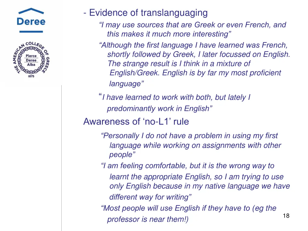 evidence of translanguaging i may use sources